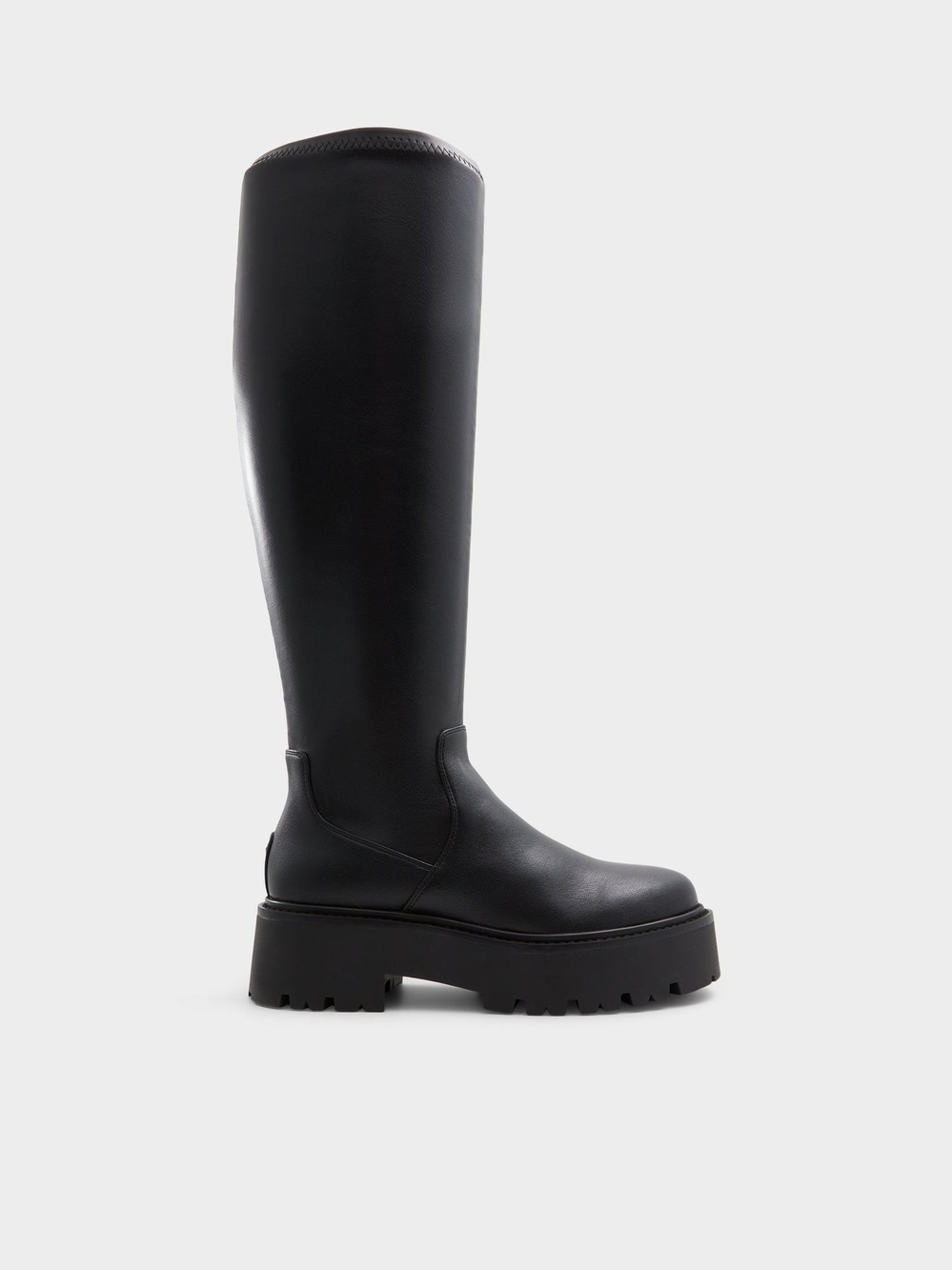 Aldo Black Knee High Platform Boots